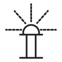 Lawn watering system icon
