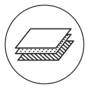 Layer of fabric icon