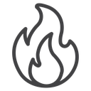 Layered Fire Flame icon
