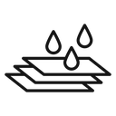 Layers soft fabric icon