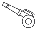 Leaf blower Black Outline icon