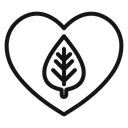 Leaf heart 4 icon