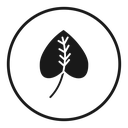 Leaf heart icon