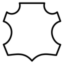 Leather material icon