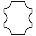 Leather material icon