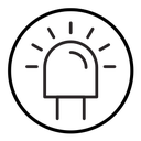 Led light bulb icon