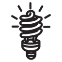 Led light bulb icon