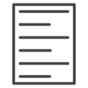 Left Aligned Paragraph Black Outline icon