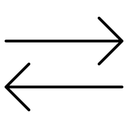 Left right direction icon
