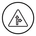 Left side road icon