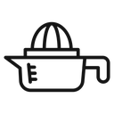 Lemon squeezer Black Outline icon