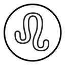 Leo zodiac sign icon