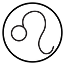 Leo zodiac sign icon