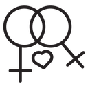 Lesbian relationship icon