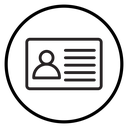 License Black Outline icon