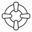 Life buoy icon