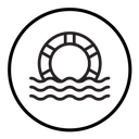 Lifebuoy ring icon