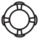 Lifebuoy ring icon