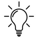 Light bulb 3 icon