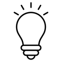 Light Bulb Rays icon