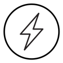 Lightning power charge icon