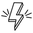 Lightning power charge icon