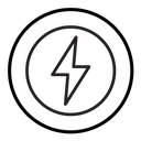 Lightning power charge icon