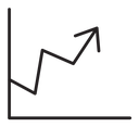 Line chart icon