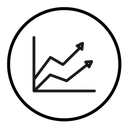 Line chart icon