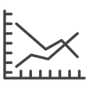 Line Chart Down icon