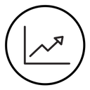 Line chart icon