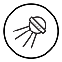 Linear sputnik icon