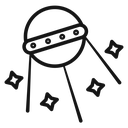 Linear sputnik icon