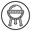 Linear sputnik icon