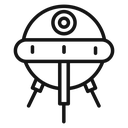 Linear sputnik icon