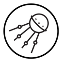 Linear sputnik icon