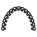 Lingual braces icon