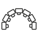Lingual braces icon