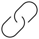 Link Black Outline icon