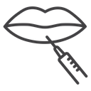 Lips injection 3 icon