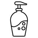 Liquid soap bottle icon