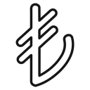 Lira sign icon