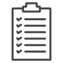 List Black Outline icon