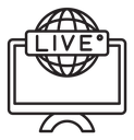Live news report icon