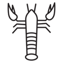 Lobster animal icon