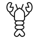 Lobster animal icon