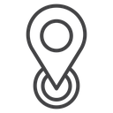Located Black Outline icon