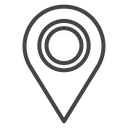 Location Pin Black Outline icon