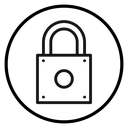 Lock Closed Circle Badge icon