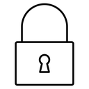Lock Closed Padlock Keyhole icon